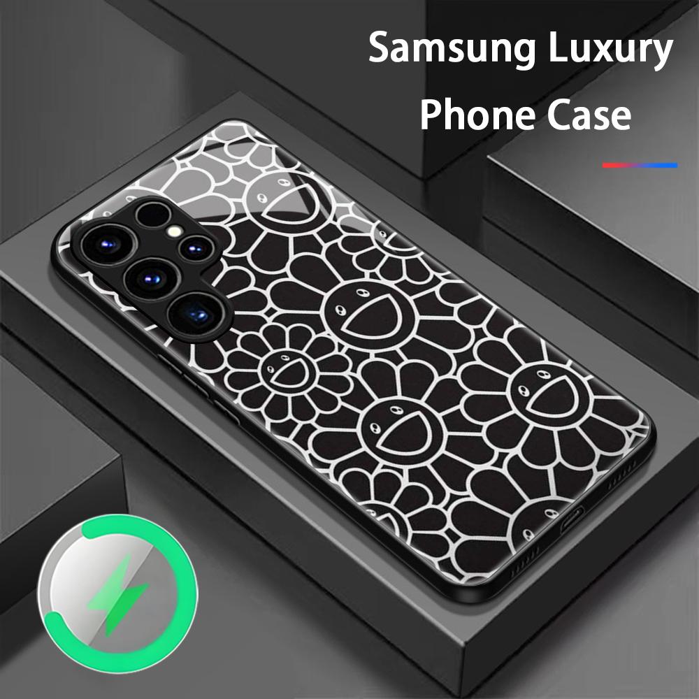 Phone Accessories Magnetic - เคสโทรศัพท์ลายภาพวาดดอกทานตะวันญี่ปุ่น M-Murakami สำหรับ Samsung S26 S25