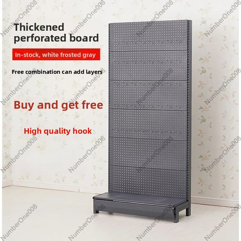 Phone Accessories Rack - ร้านขายอุปกรณ์ฮาร์ดแวร์ แผ่นเจาะสำหรับจัดเก็บ ร้านขายอุปกรณ์เสริมโทรศัพท์มือถือ ร้านขายเครื่องประดับ ชั้นวางของตกแต่ง ชั้นวางอุปกรณ์ทำขนม