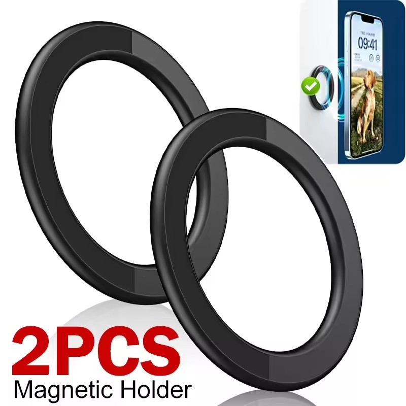 Phone Accessories Magnetic - ที่ยึดโทรศัพท์มือถือแบบแม่เหล็ก MagSafe พร้อมกาวแม่เหล็กแรงสูง สำหรับติดผนัง ใช้ได้กับโทรศัพท์มือถือ แท็บเล็ต