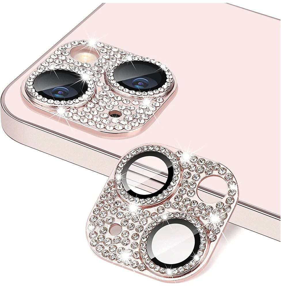 Quality Phone Accessories - Glitter Diamondกล้องเลนส์ProtectorสําหรับiPhone 15 14 11 12
