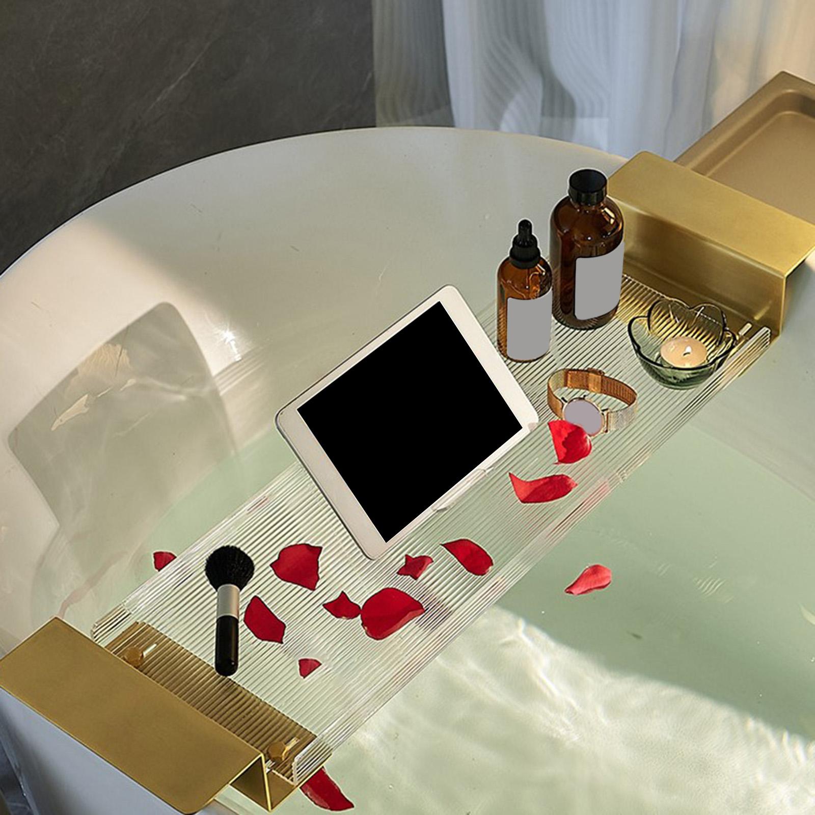 Phone Accessories Rack - อะคริลิคอ่างอาบน้ําถาดขยายของขวัญผู้หญิงอุปกรณ์อ่างอาบน้ํา Elegant อ่างอาบน้ํา Rack Drain Bath
