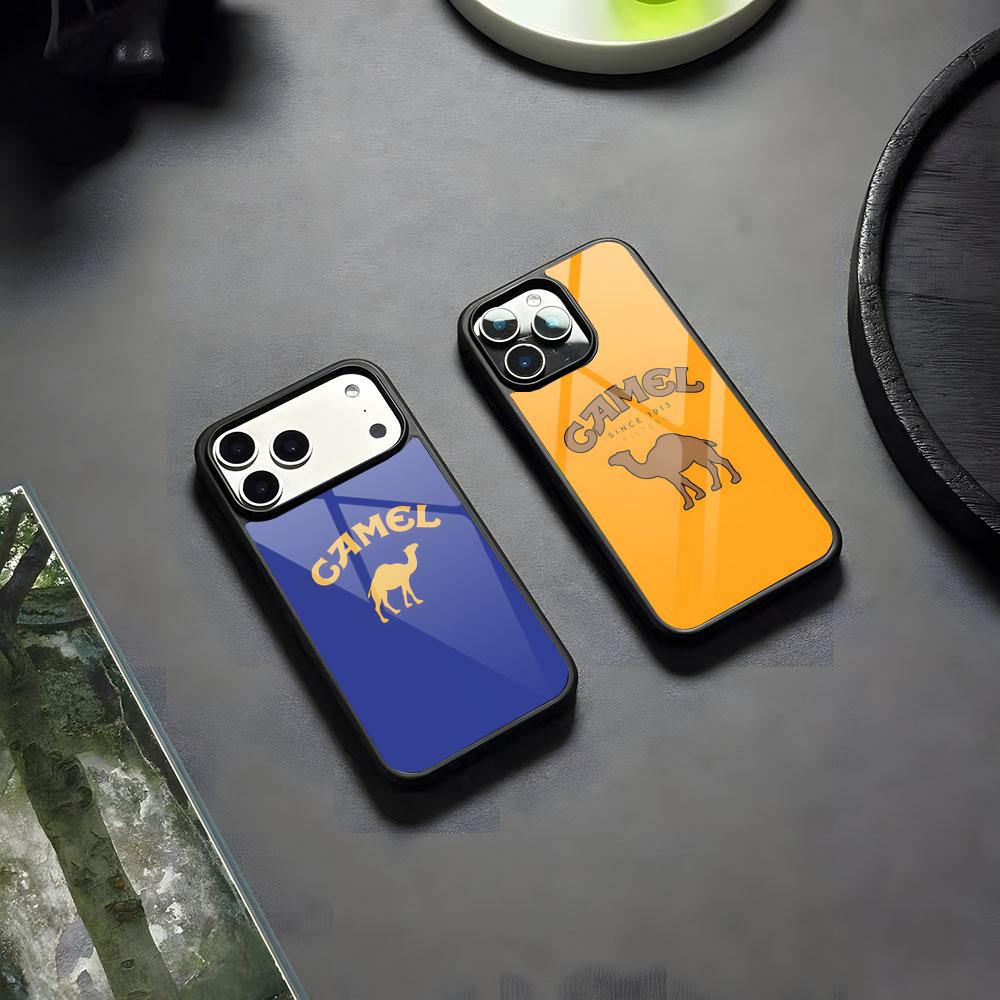 Phone Accessories Brand - เคสโทรศัพท์ลายบุหรี่ยี่ห้อ Camel วัสดุซิลิโคน PC+TPU สำหรับ iPhone