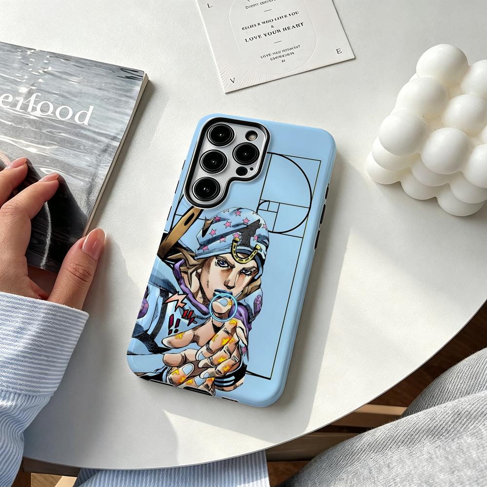 Samsung Accessories Phone - เคสโทรศัพท์ลายอนิเมะสุดเท่ J-JOJO Steel Ball Run สำหรับ