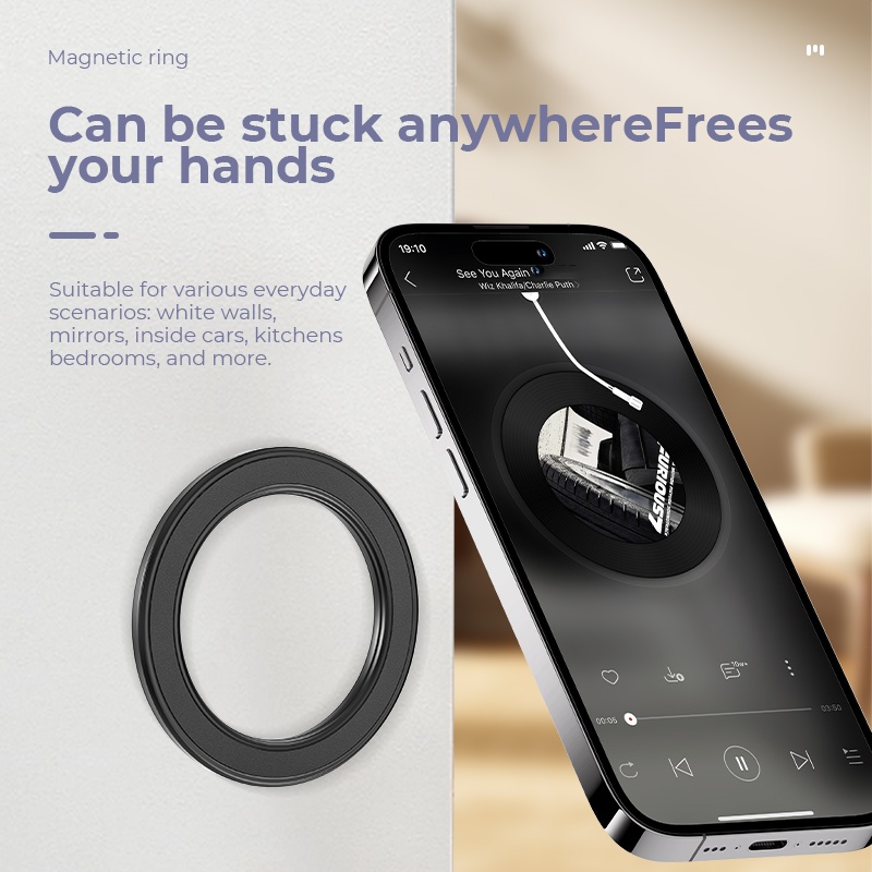 Phone Accessories Magnetic - ที่ยึดโทรศัพท์แบบแม่เหล็กแรงสูง Magsafe พร้อมขาตั้ง แม่เหล็กติดผนัง ที่ยึดโทรศัพท์มือถือในรถยนต์ สำหรับ