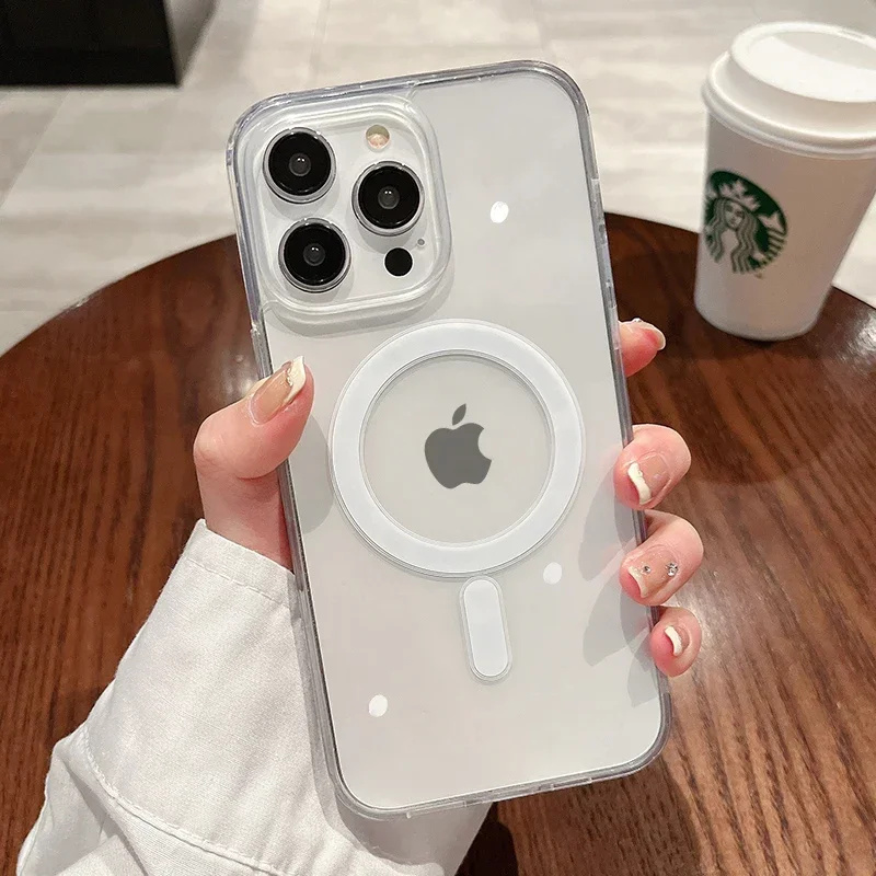 Phone Accessories Magnetic - เคสโทรศัพท์แบบชาร์จไร้สาย สำหรับ iPhone 17 16 15