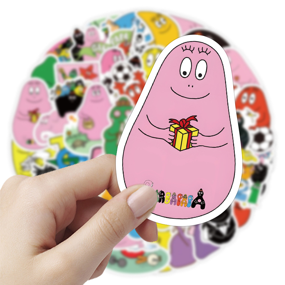 50 ชิ้น Barbapapa Graffiti สติ - Phone Accessories For Kids บทวิจารณ์และราคา