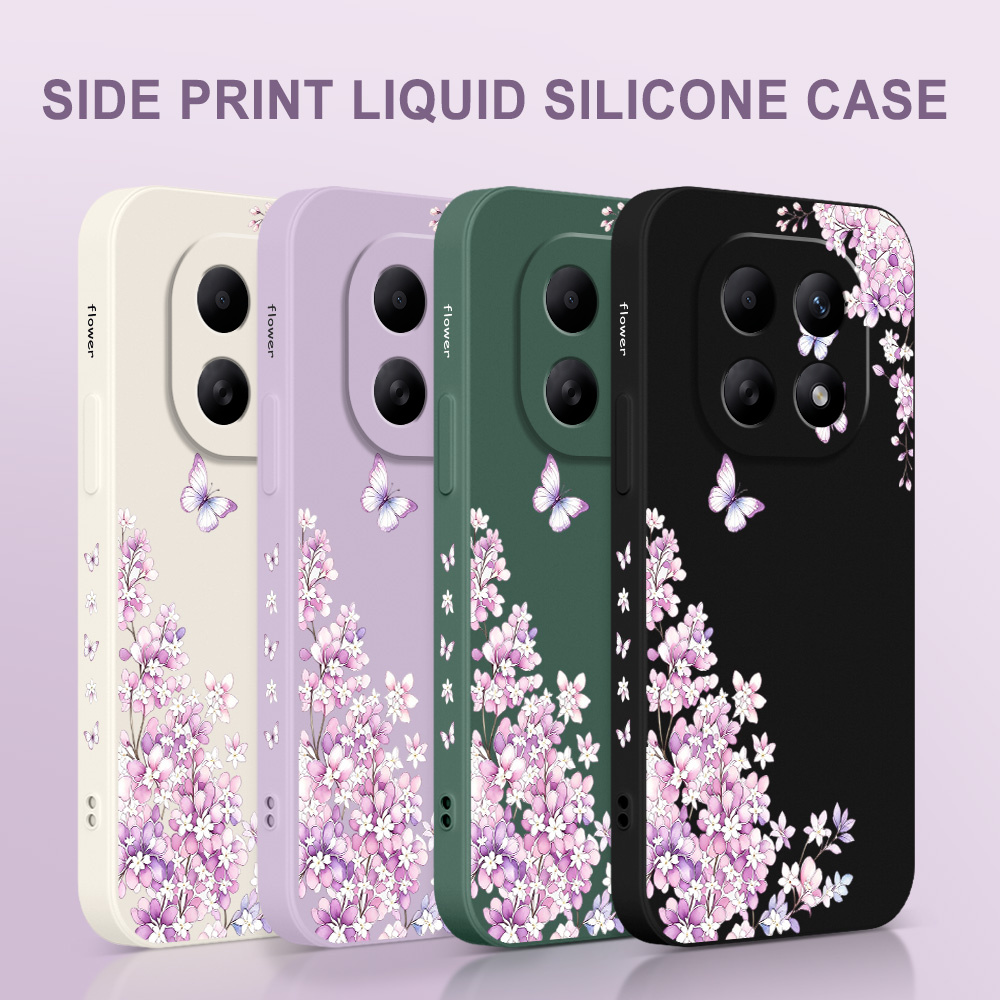 เคสโทรศัพท์ลายดอกไม้สีม่วงสำหร - Xiaomi Redmi Note 14 บทวิจารณ์และราคา
