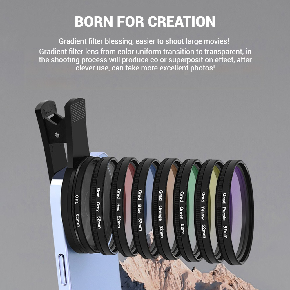 เลนส์โทรศัพท์มือถือ 52 มม. พร้ - Phone Accessories For Photography บทวิจารณ์และราคา