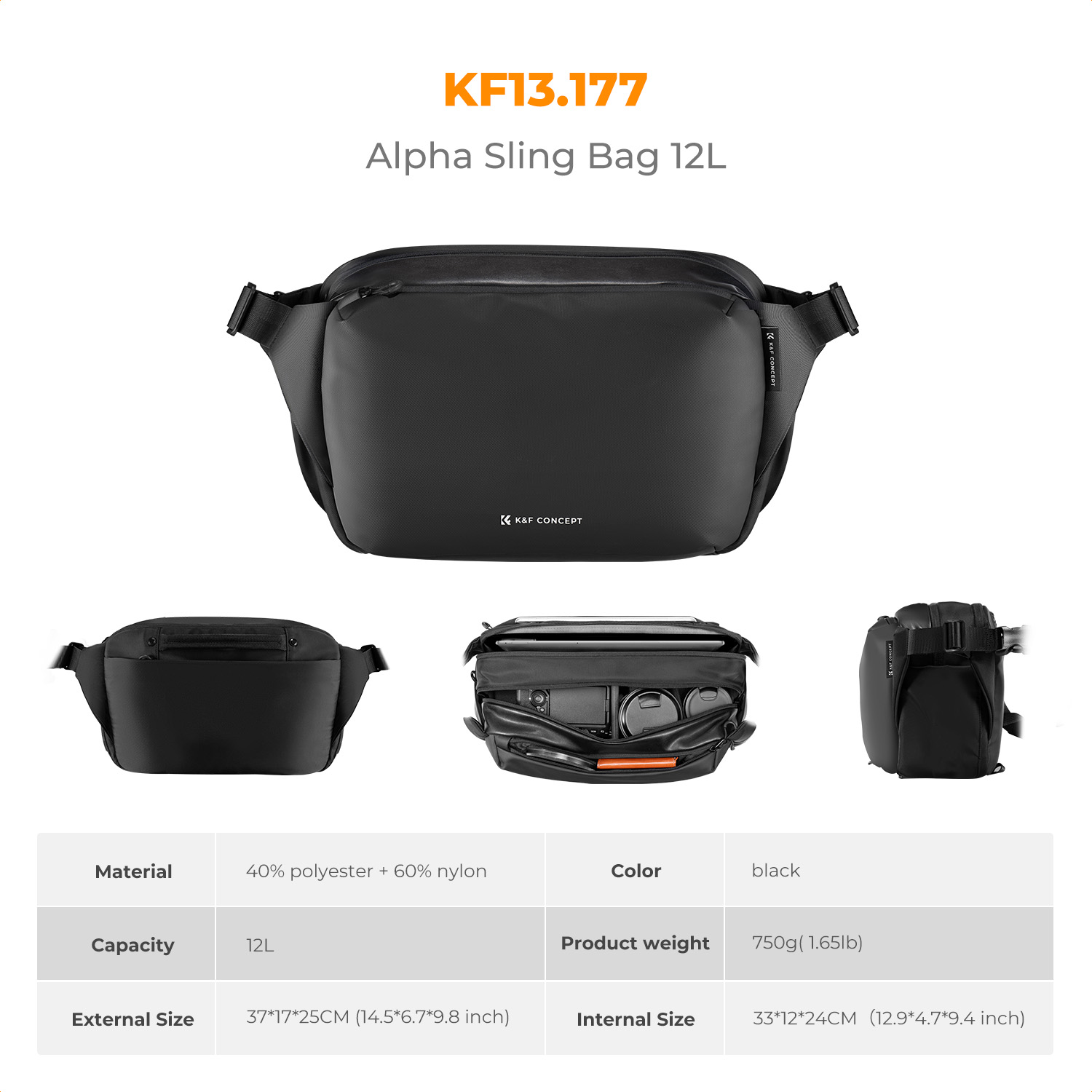 K&F CONCEPT 12L/10L กระเป๋ากล้ - Phone Accessories For Photography บทวิจารณ์และราคา