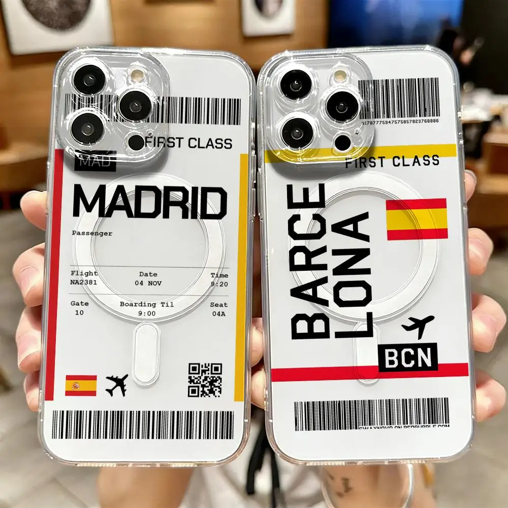 เคสโทรศัพท์ลายตั๋วเครื่องบินท่ - Phone Accessories Magnetic บทวิจารณ์และราคา