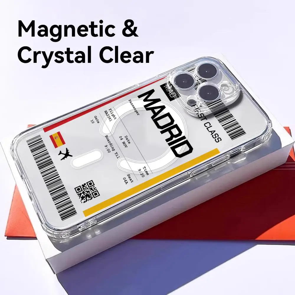 เคสโทรศัพท์ลายตั๋วเครื่องบินท่ - Phone Accessories Magnetic บทวิจารณ์และราคา