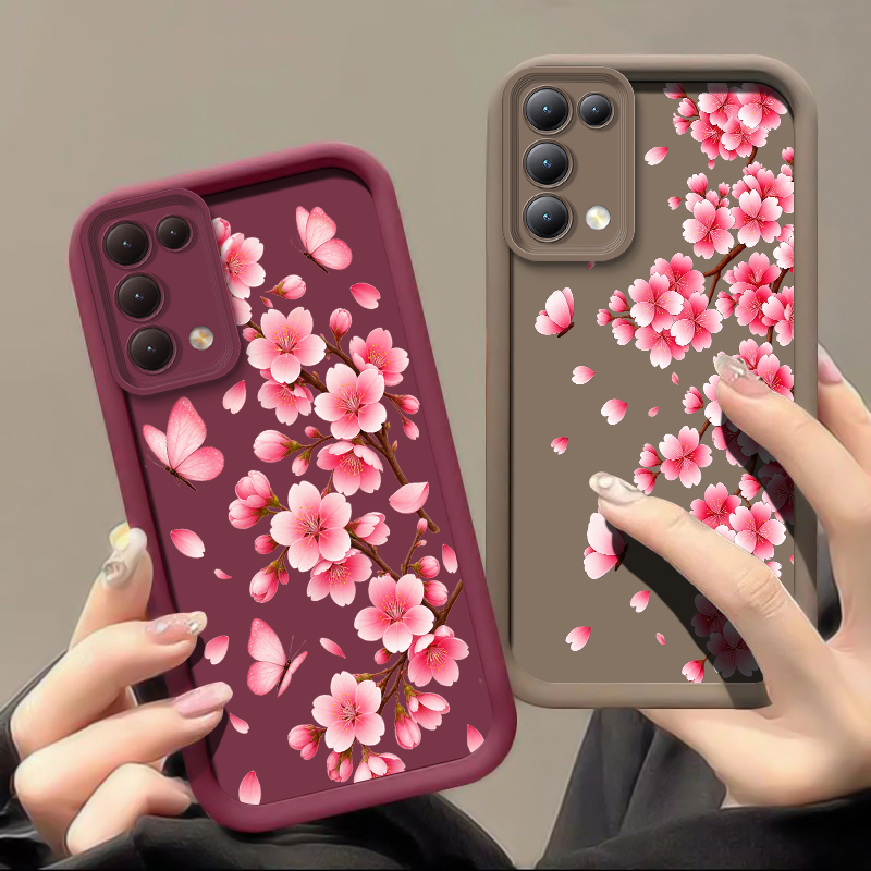 เคสโทรศัพท์ลายดอกไม้สีชมพู สำห - Realme Note 50 บทวิจารณ์และราคา