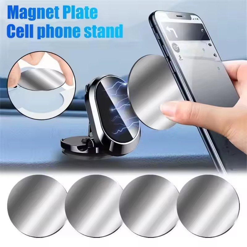 1/50 ชิ้น สติกเกอร์แผ่นโลหะบาง - Phone Accessories Magnetic บทวิจารณ์และราคา