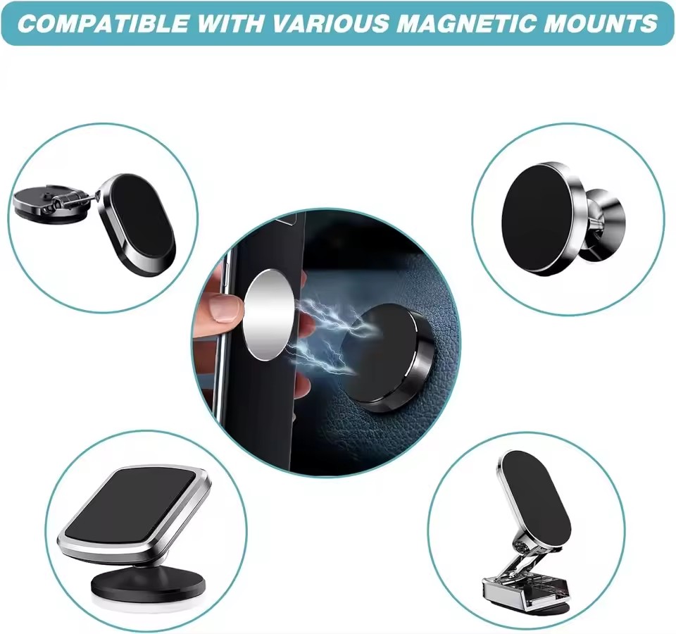 1/50 ชิ้น สติกเกอร์แผ่นโลหะบาง - Phone Accessories Magnetic บทวิจารณ์และราคา