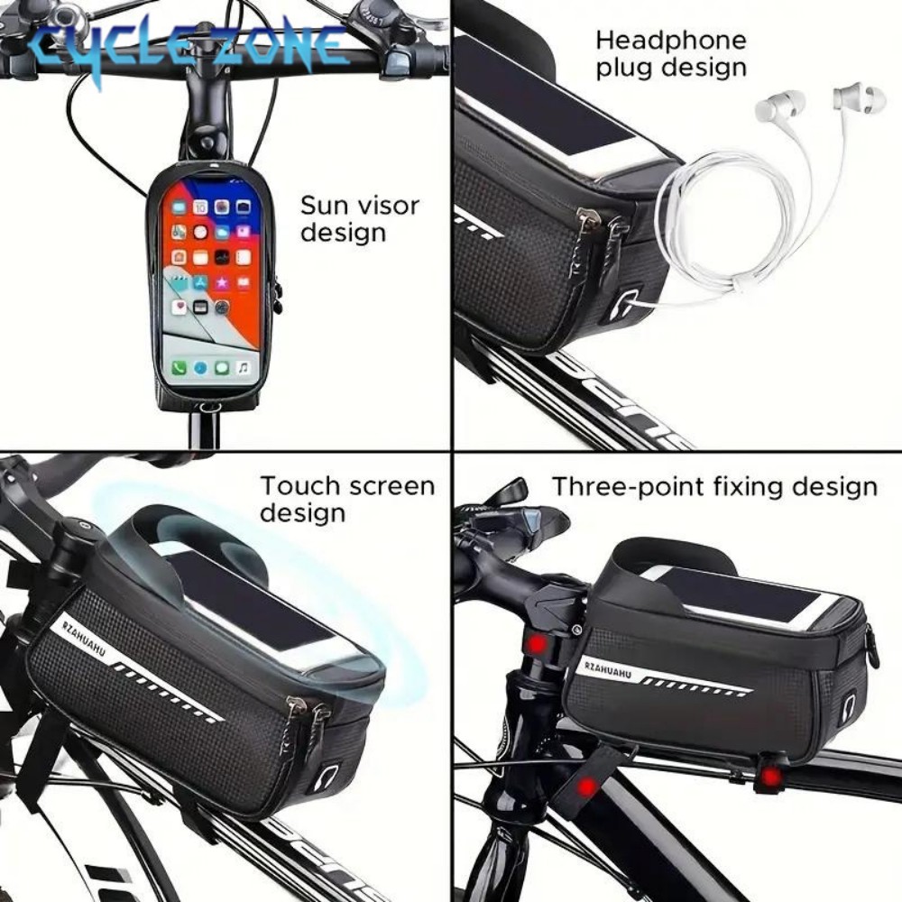 กระเป๋าติดจักรยานแบบติดท่อด้าน - Phone Zone Accessories & Repair Lake Charles Reviews บทวิจารณ์และราคา