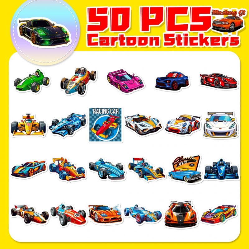 50PCS Cool การ์ตูน JDM Racing  - Phone Accessories For Kids บทวิจารณ์และราคา